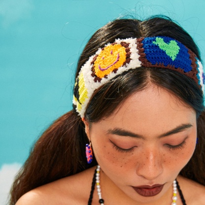 Love smiling face  headband