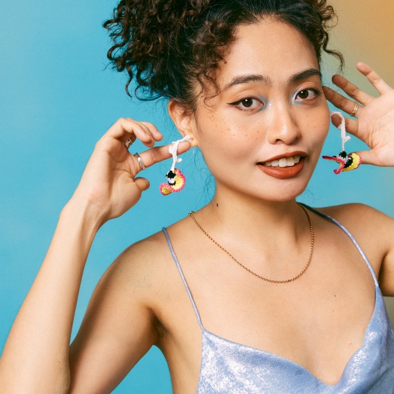 Aplysia Coral Earrings-feeky