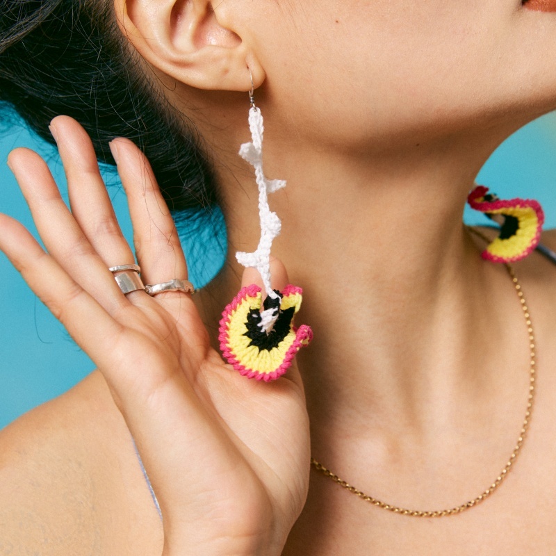Aplysia Coral Earrings-feeky