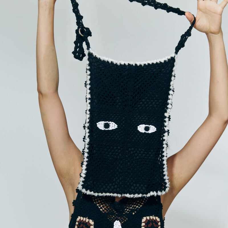 handmade jewelry  unique accessories Lying flat cat bag-feeky