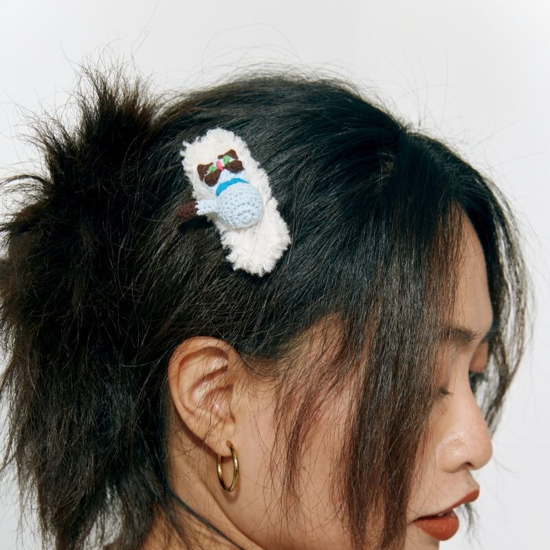 handmade jewelry  unique accessories Tumbler cat Hair Clip-feeky