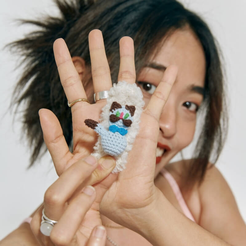 handmade jewelry  unique accessories Tumbler cat Hair Clip-feeky