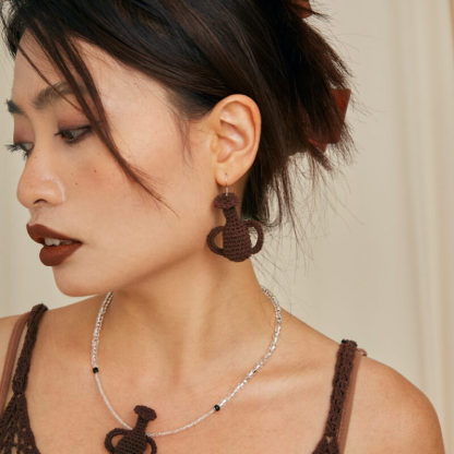 Brown Vase Earrings