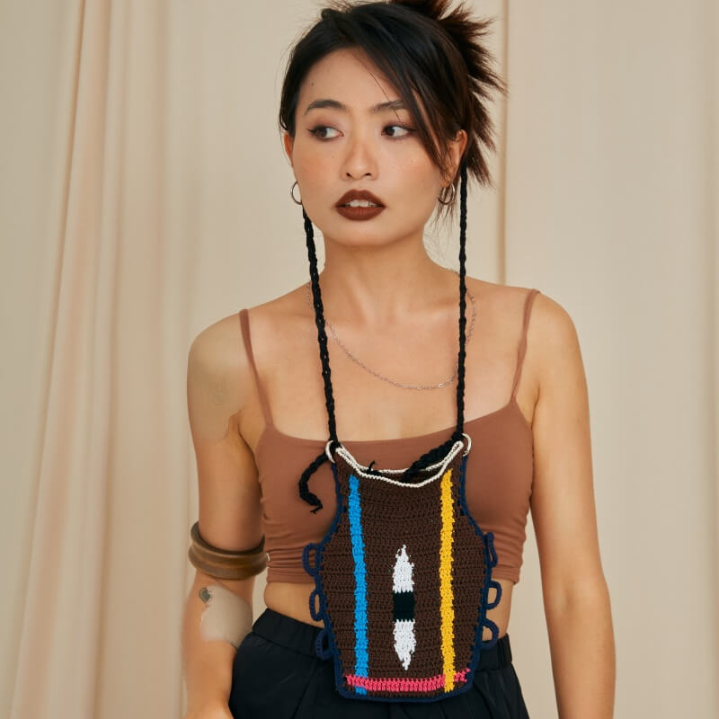 handmade jewelry  unique accessories Eye color matching vase bag-feeky