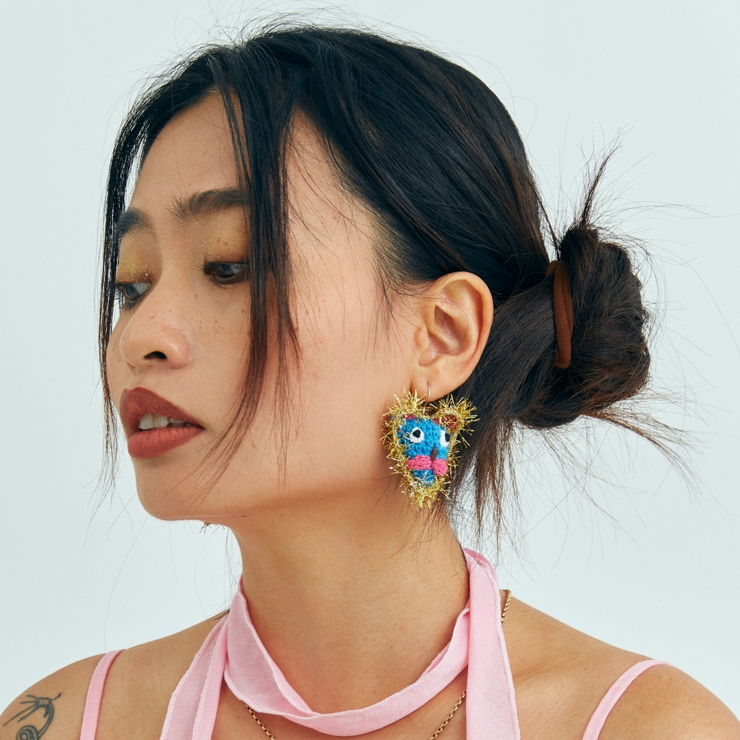 Fortune cat earrings
