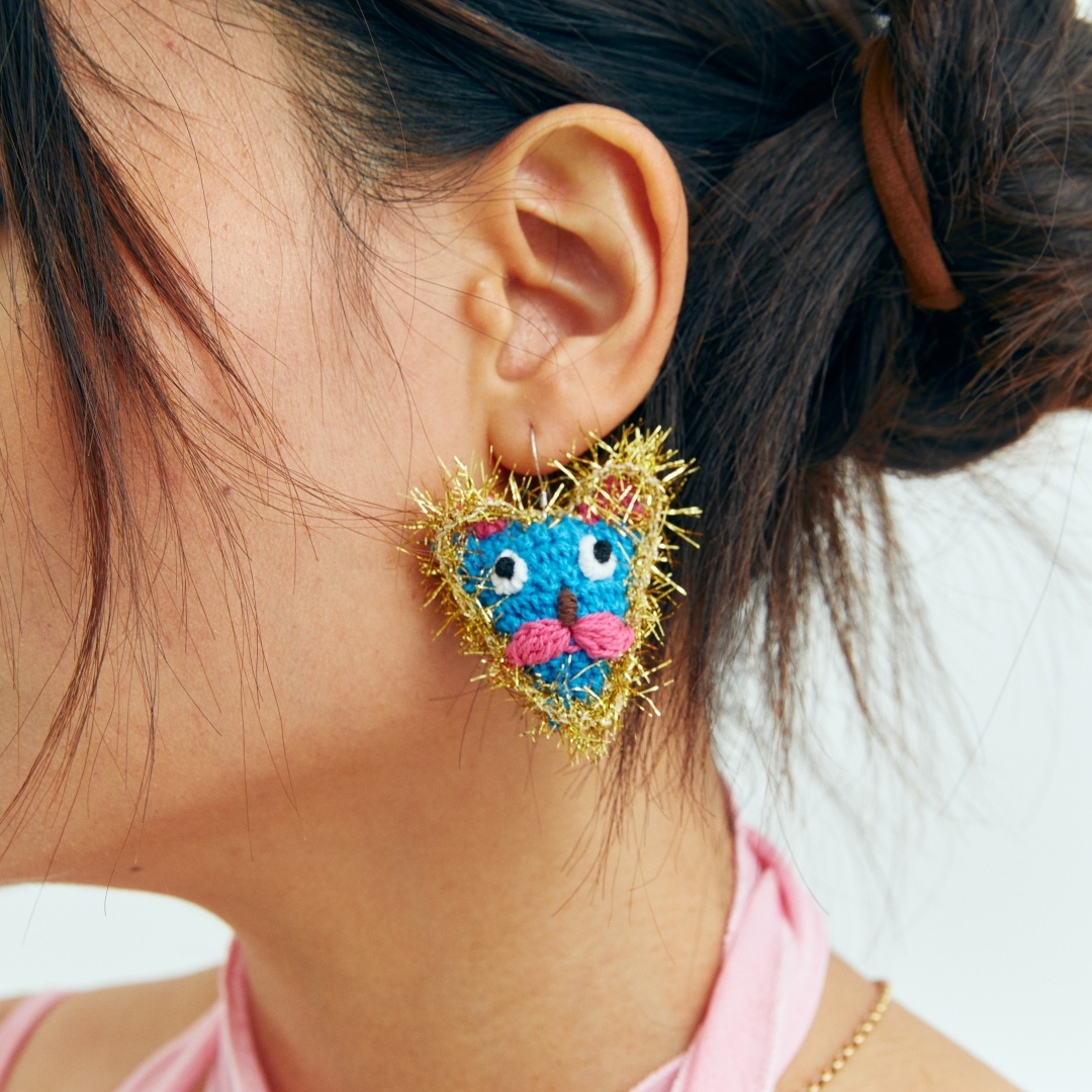 Fortune cat earrings