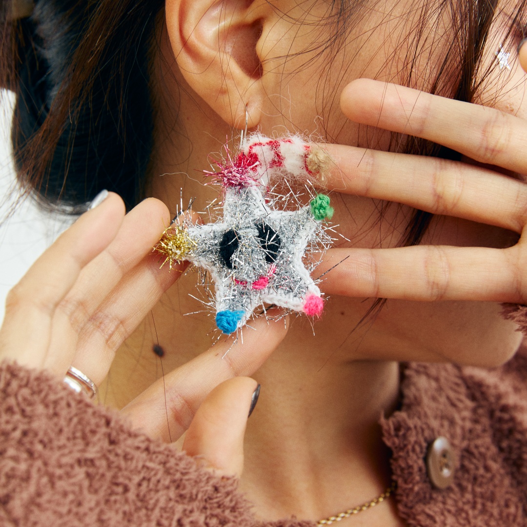 handmade jewelry  unique accessories Star Earrings-feeky