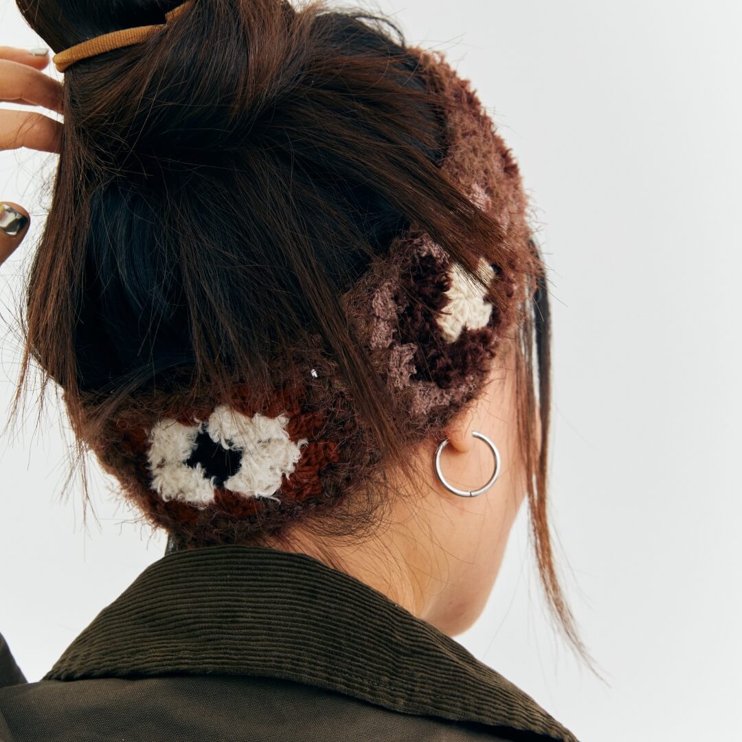 Vintage grid headband