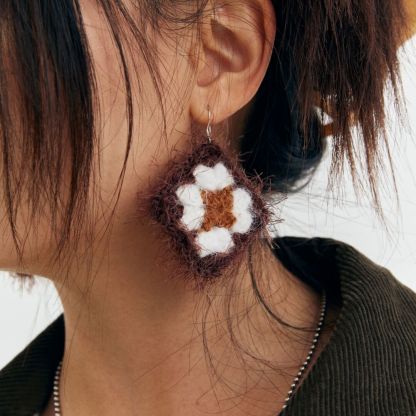 Vintage Grid Earrings
