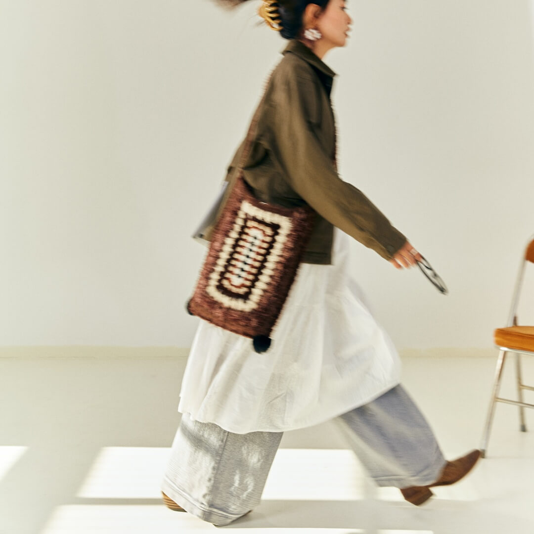 Hand-Crocheted | Vintage Grid Bag- Artisan Hand-Crocheted--feeky-Unique Sustainable Fashion