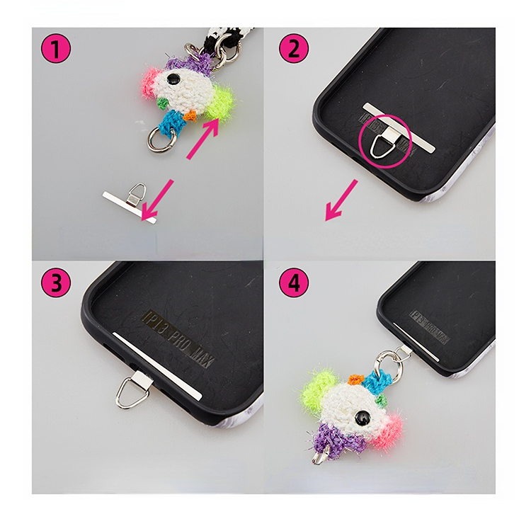 Hand-Crocheted | Colorful Crocheted Multifunctional Mobile Phone Strap