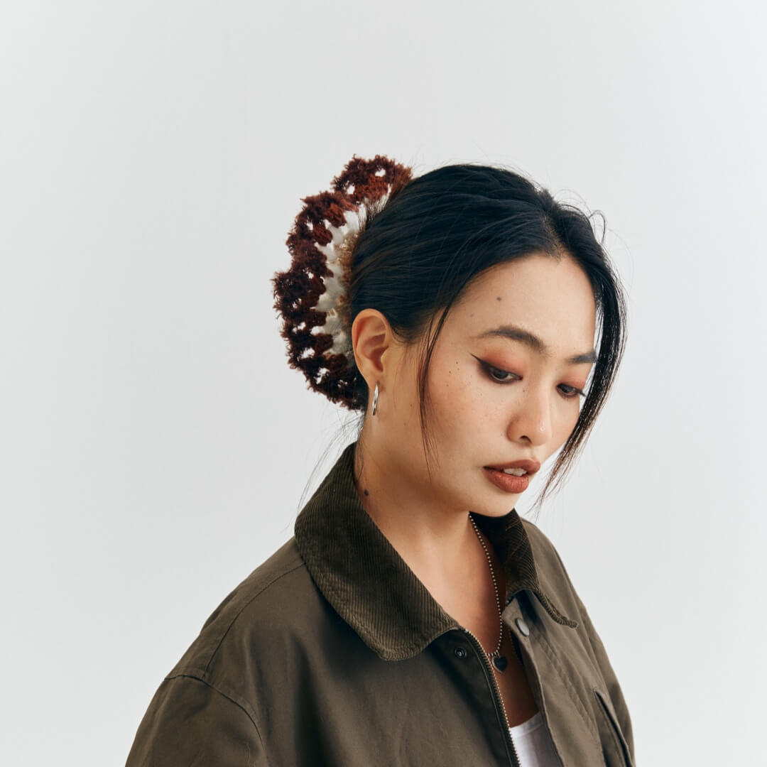 Vintage grid hairband