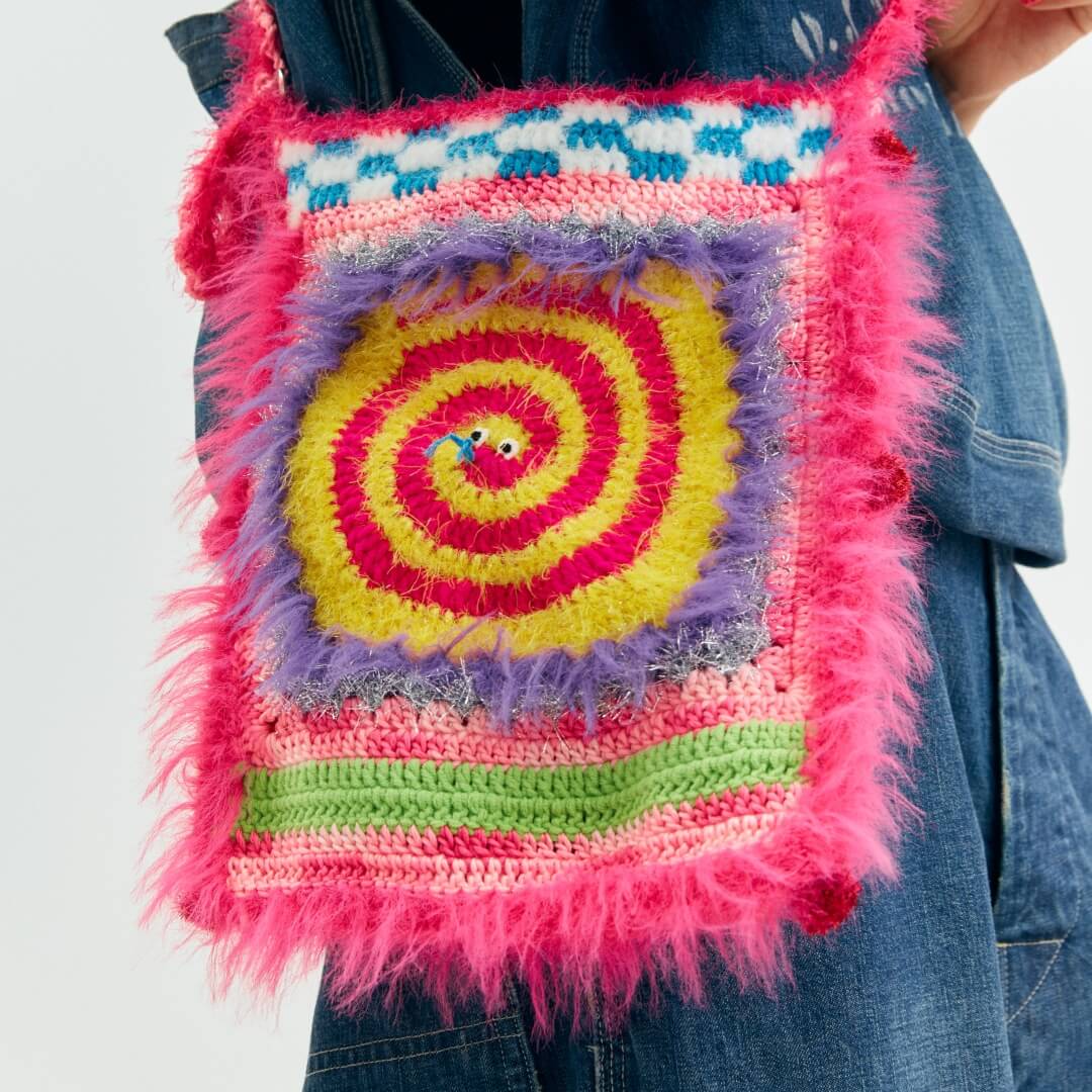 Smiling colorful bag