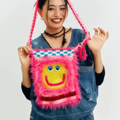 Smiling colorful bag