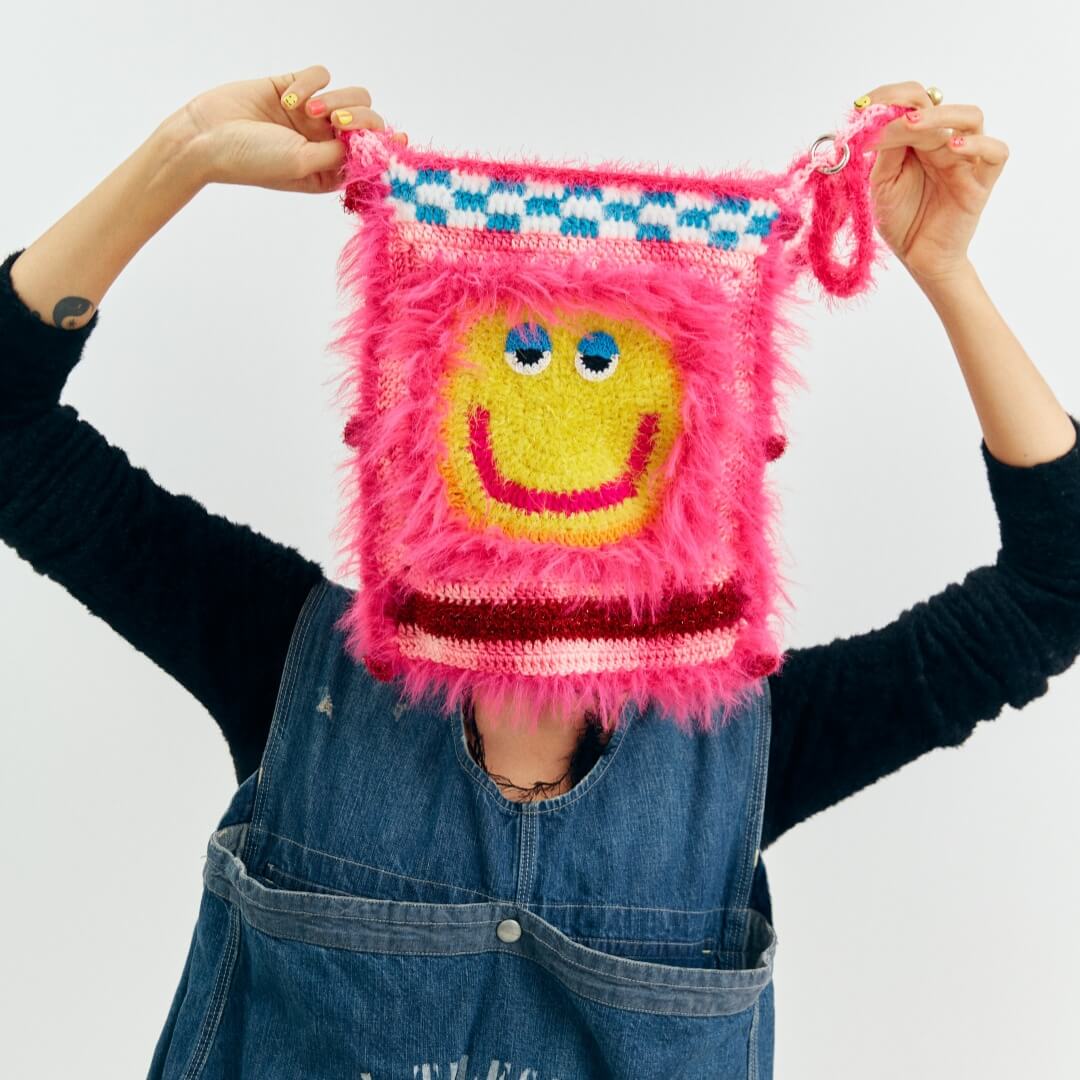 Smiling colorful bag