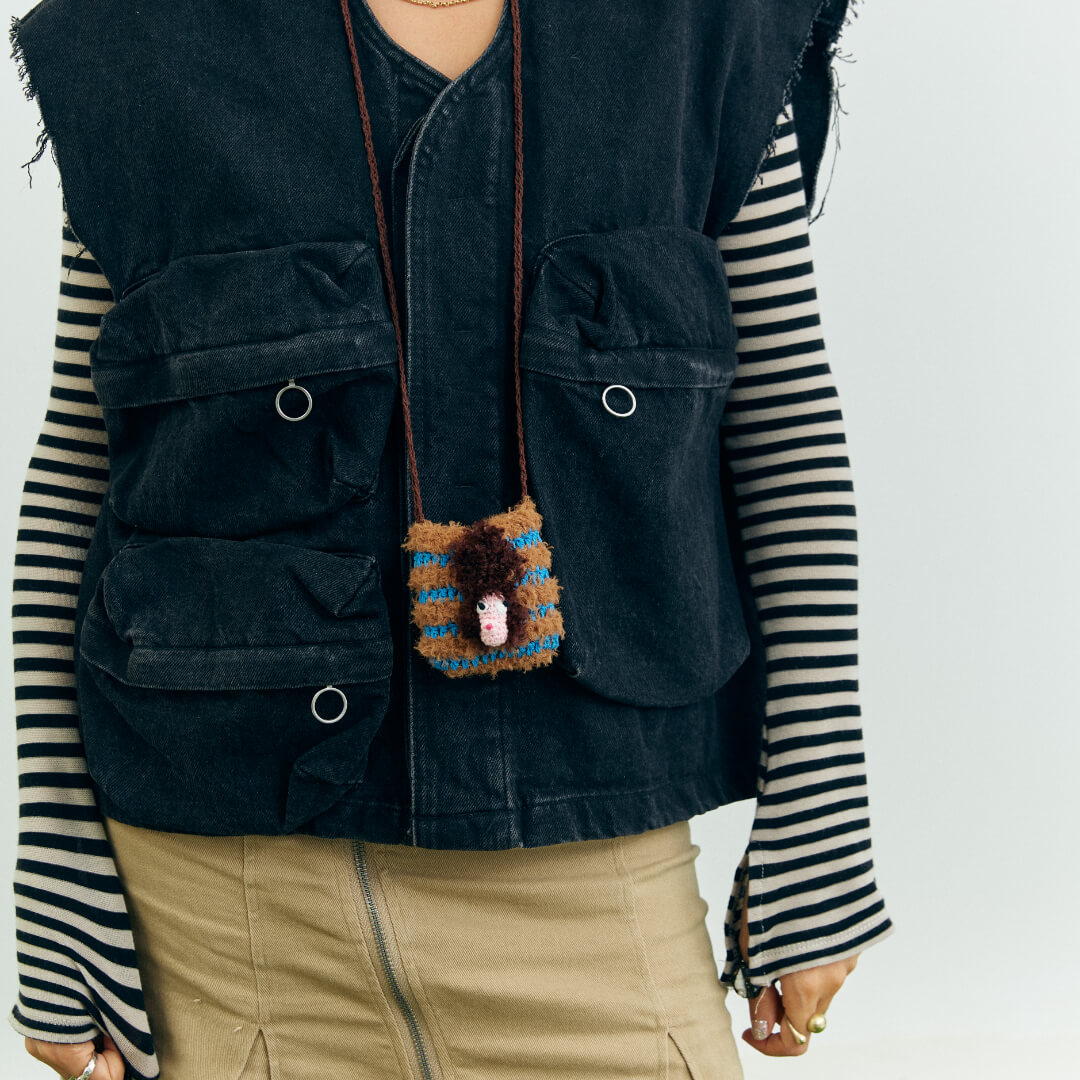 handmade jewelry  unique accessories Dog Earphones Bag-feeky