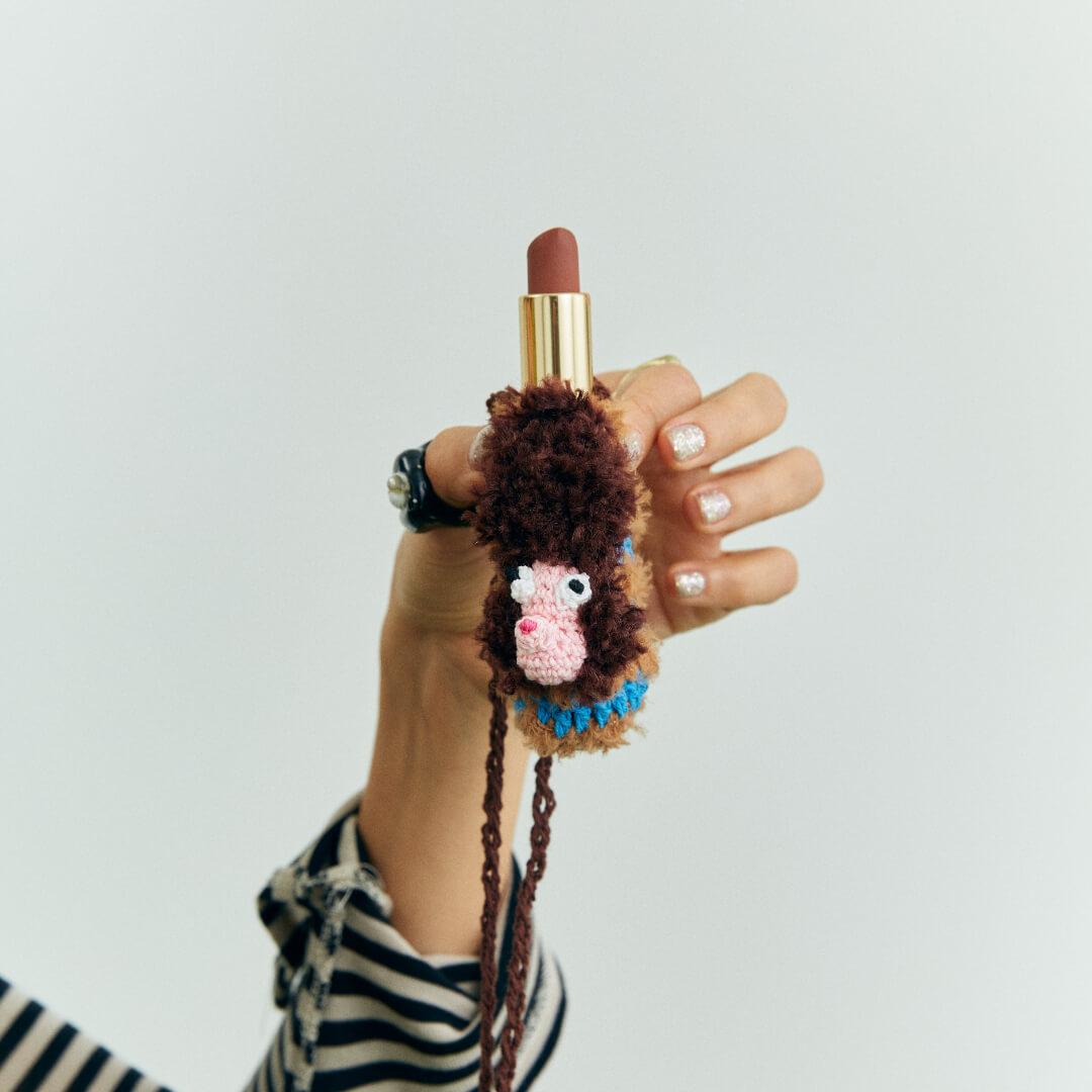 handmade jewelry  unique accessories Dog lipstick bag-feeky