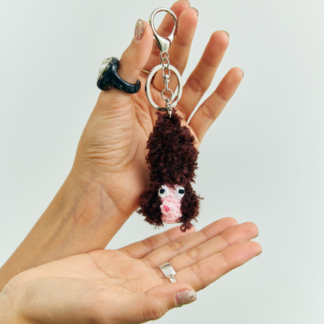 Hand-Crocheted | Dog Keychain- Artisan Hand-Crocheted--feeky-Unique Sustainable Fashion