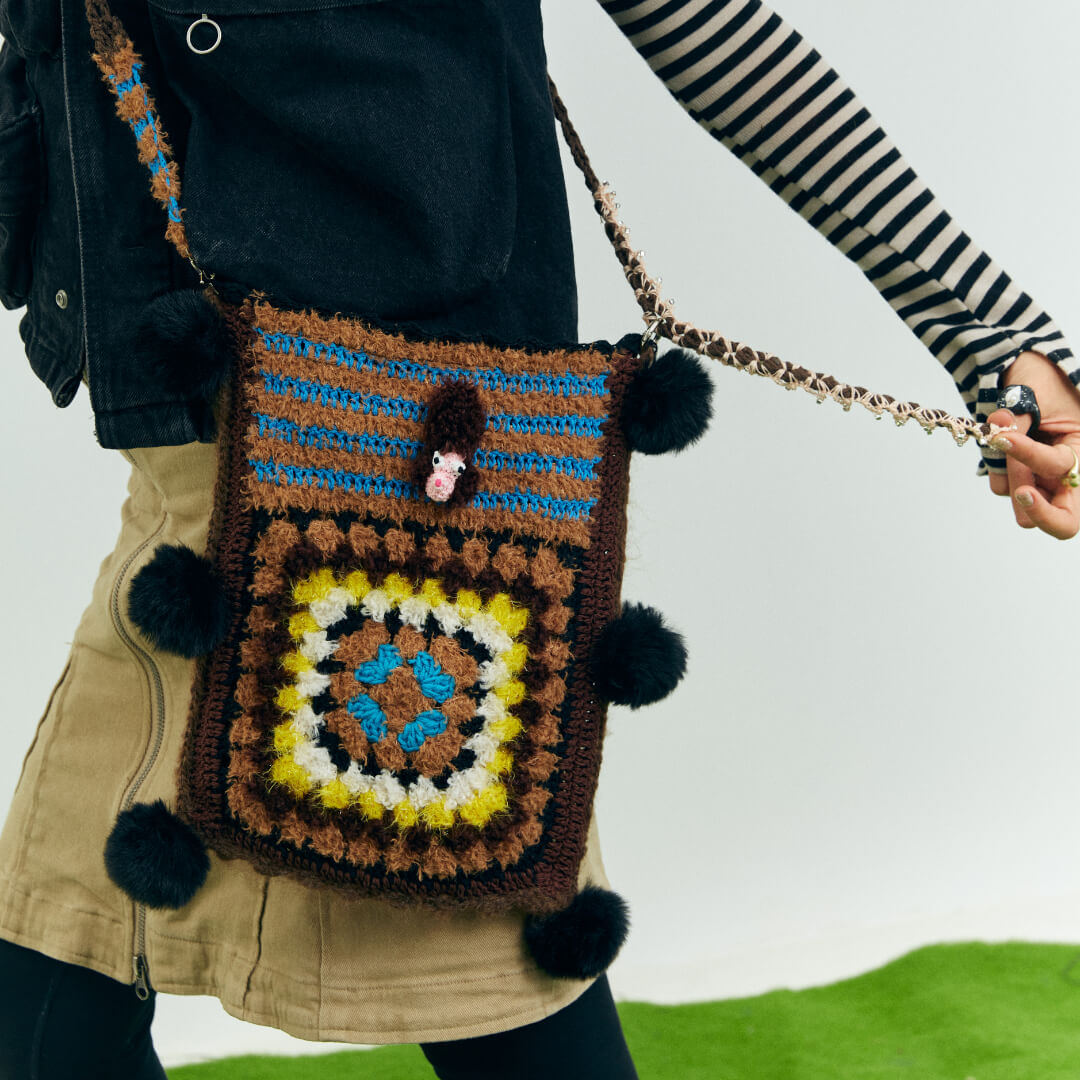 Hand-Crocheted | Puppy Bag- Artisan Hand-Crocheted--feeky-Unique Sustainable Fashion