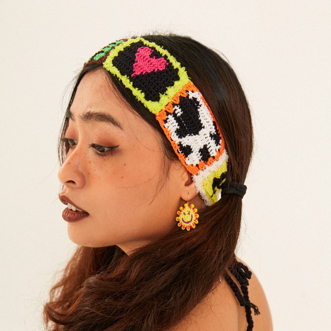 handmade jewelry  unique accessories Love smiling face  headband-feeky