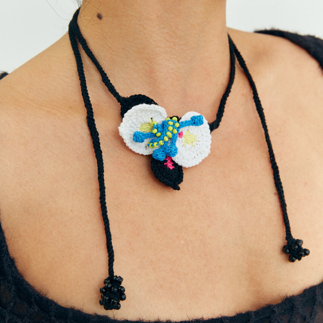Butterfly Orchid Necklace