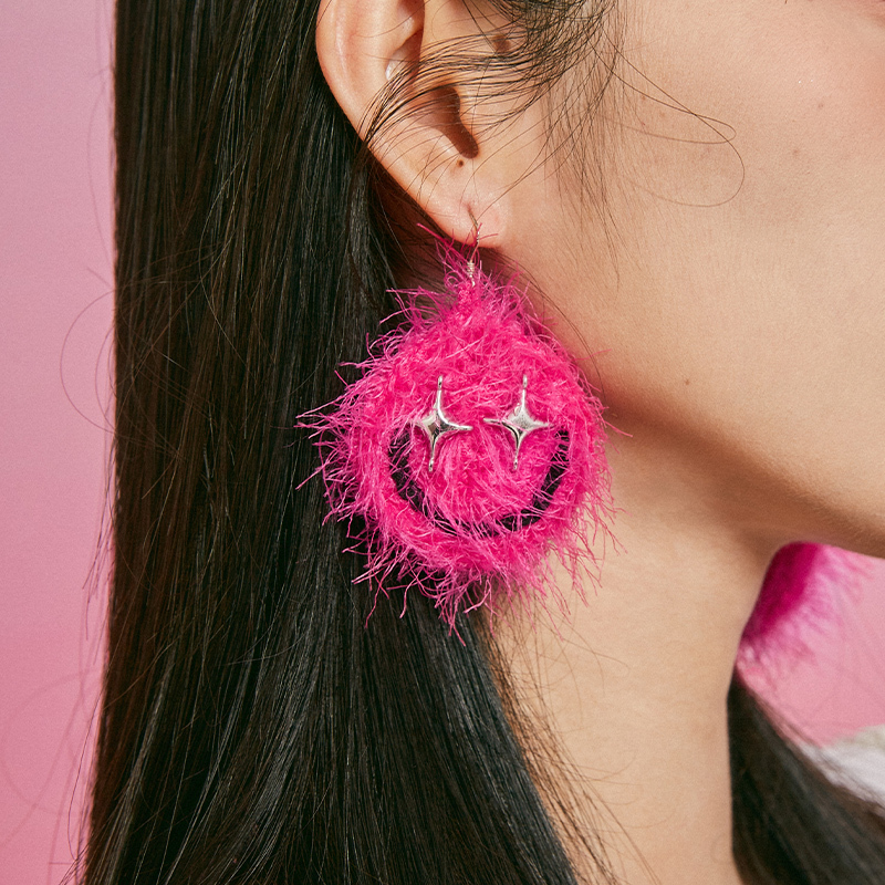 Smiley face earrings