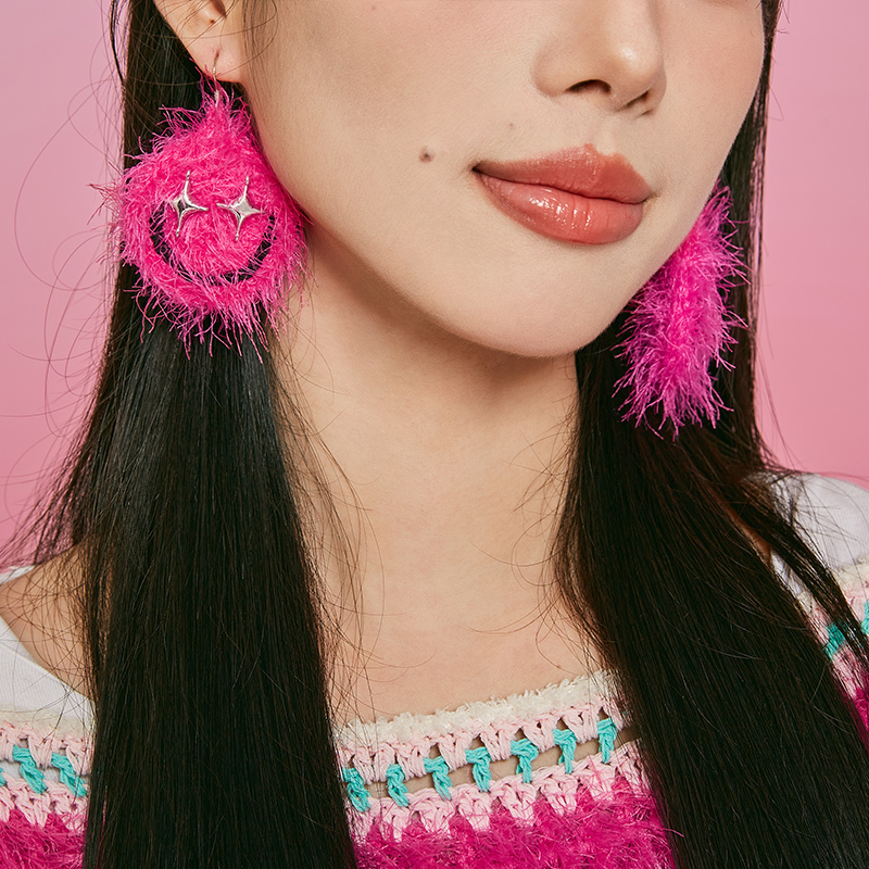 Smiley face earrings