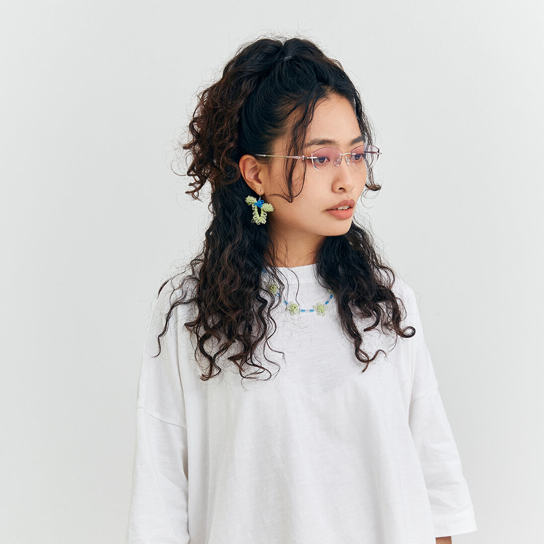  Micro-Crochet | Water Droplet Bow Earrings- Artisan Hand-Crocheted--feeky-Unique Sustainable Fashion