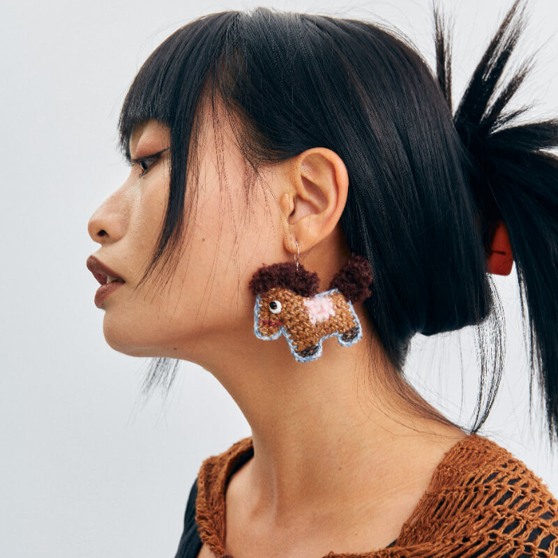 Little Pony Yellow Star Earrings