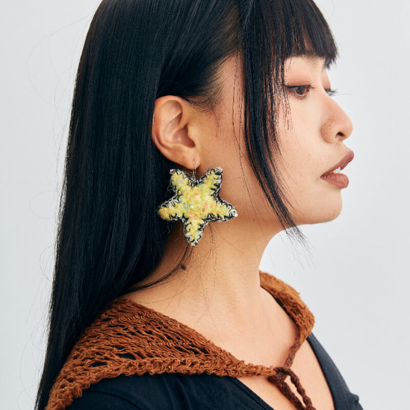 Little Pony Yellow Star Earrings