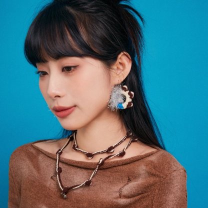 Refreshing coffee earrings