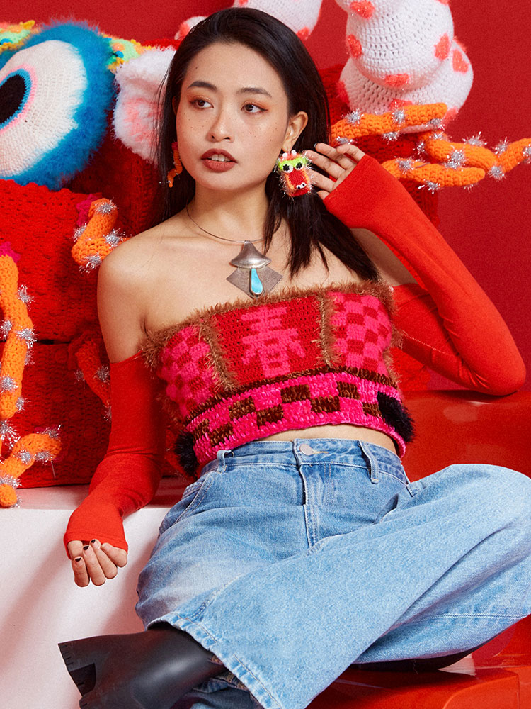 handmade jewelry  unique accessories Dragon head earrings-feeky