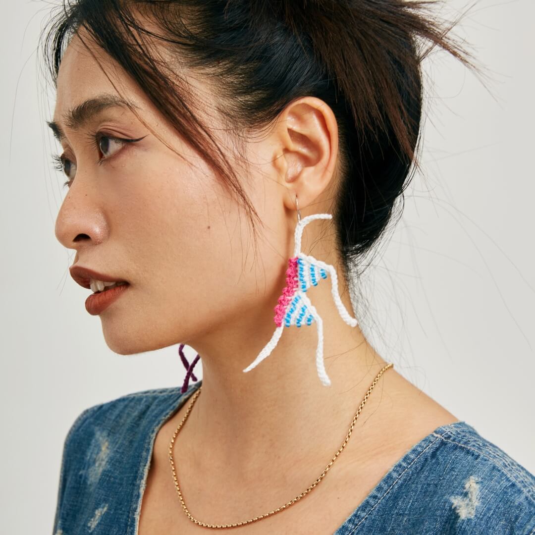  Micro-Crochet | Bikini Earrings- Artisan Hand-Crocheted--feeky-Unique Sustainable Fashion