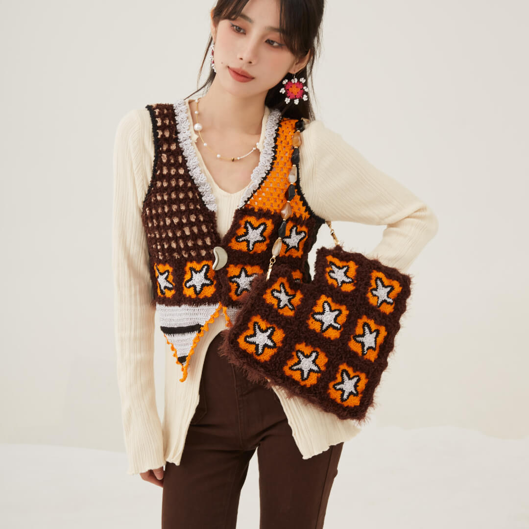 Hand-Crocheted | Star Bag- Artisan Hand-Crocheted--feeky-Unique Sustainable Fashion