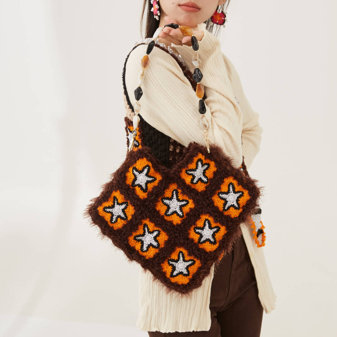 Hand-Crocheted | Star Bag- Artisan Hand-Crocheted--feeky-Unique Sustainable Fashion