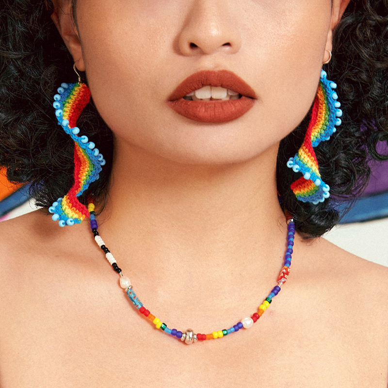  Micro-Crochet | Curly Earrings- Artisan Hand-Crocheted--feeky-Unique Sustainable Fashion