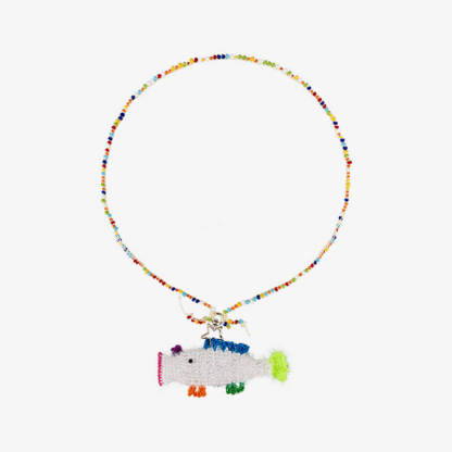Colorful Fish Beaded Necklace