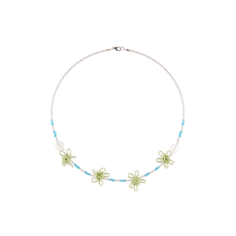 Flower Crystal Necklace
