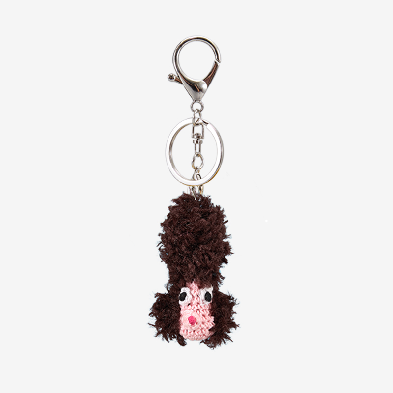 Hand-Crocheted | Dog Keychain- Artisan Hand-Crocheted--feeky-Unique Sustainable Fashion