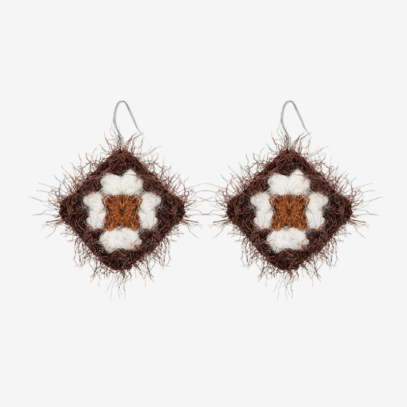 Vintage Grid Earrings