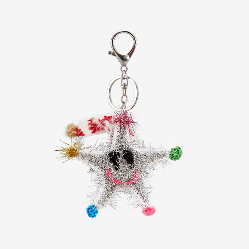 handmade jewelry  unique accessories Star keychain-feeky
