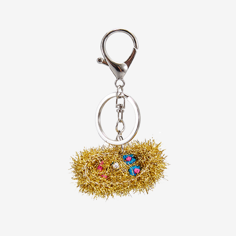 Gold Yuanbao Keychain