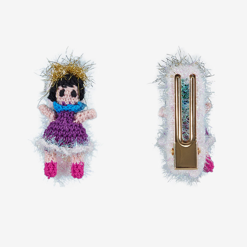 Hand-Crocheted | Hot Girl Hair Clip- Artisan Hand-Crocheted--feeky-Unique Sustainable Fashion