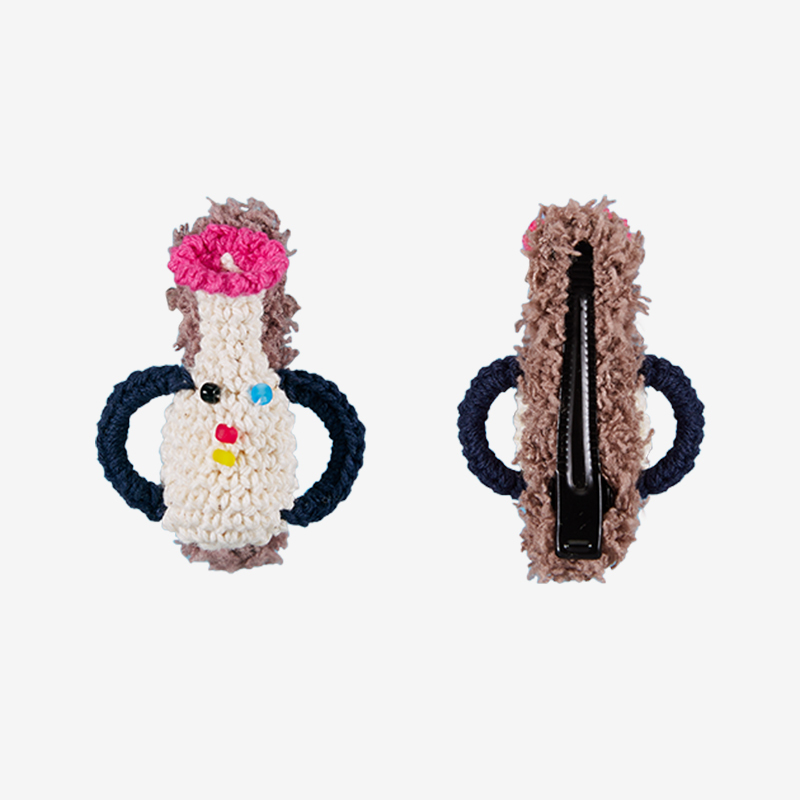 Polka dot expression vase Hair Clip