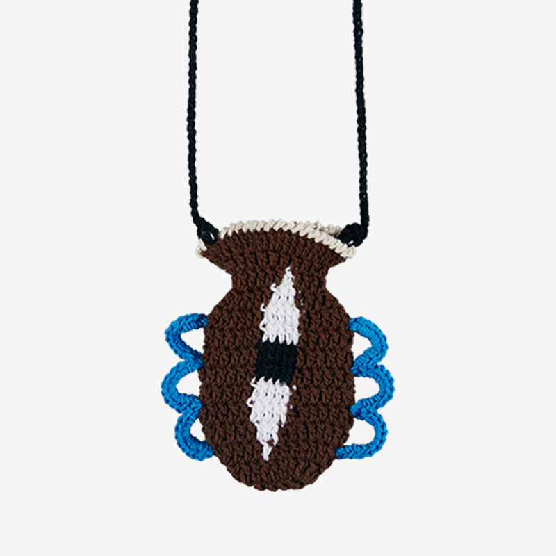 handmade jewelry  unique accessories Eye color matching vase lipstick bag-feeky