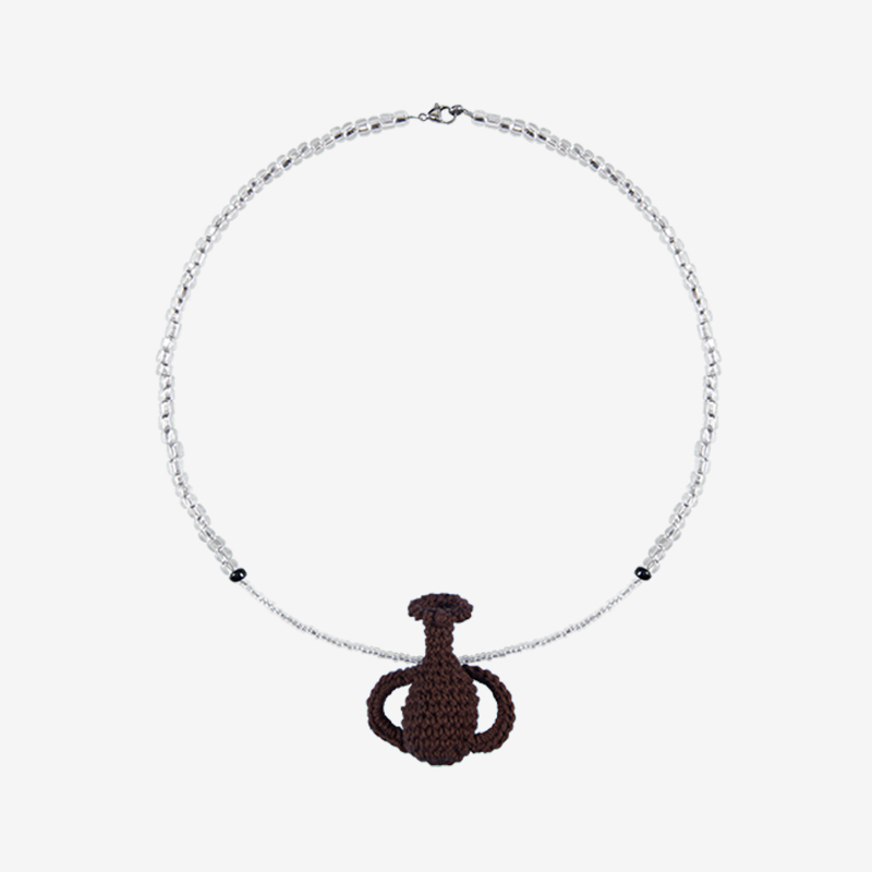 Brown Vase Necklace