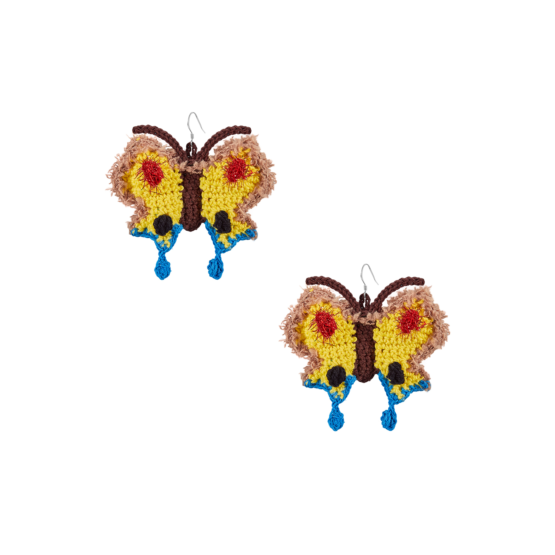  Micro-Crochet | Butterfly Earrings- Artisan Hand-Crocheted--feeky-Unique Sustainable Fashion