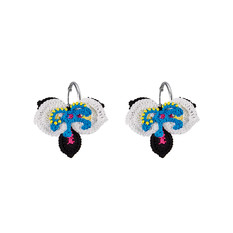 handmade jewelry  unique accessories Butterfly orchid earrings-feeky