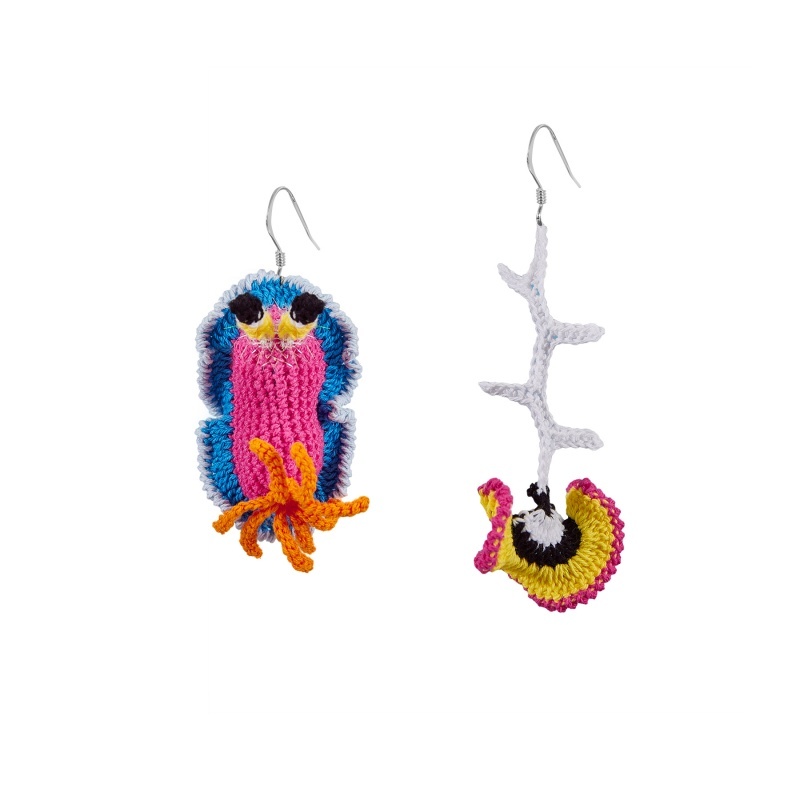Aplysia Coral Earrings-feeky