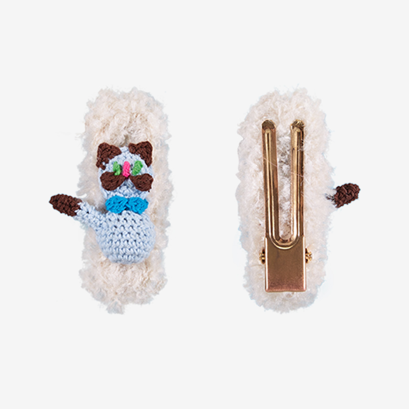 handmade jewelry  unique accessories Tumbler cat Hair Clip-feeky